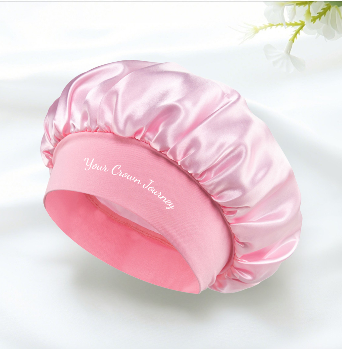 Silk bonnet voor curly en coily hair