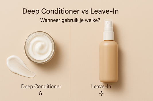 Vergelijking van deep conditioner en leave-in voor krullen – wanneer gebruik je welke behandeling (Your Crown Journey)